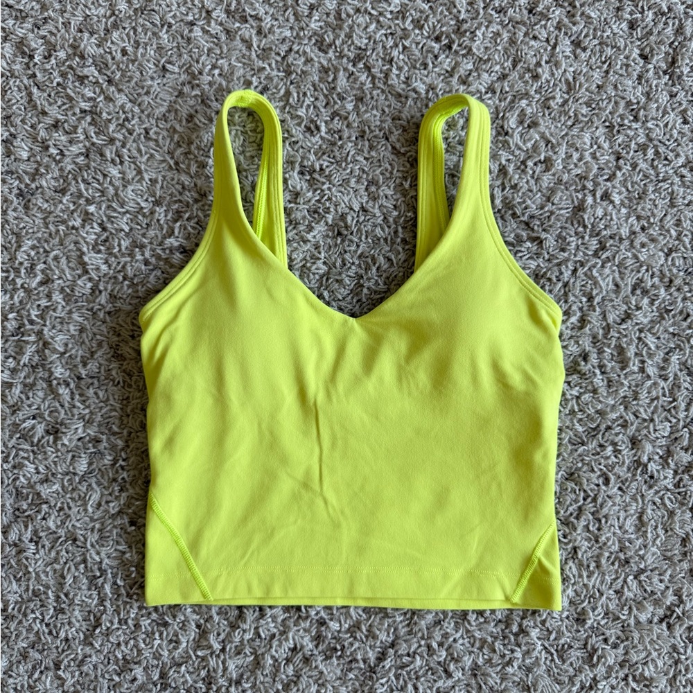 Lululemon Athletica Neon Yellow Tank Top